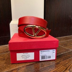 Valentino Red belt size 85